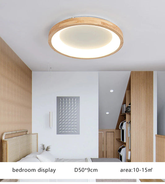 Colorful Nordic Led Lamp.Wood Ceiling Mount Light Fixture